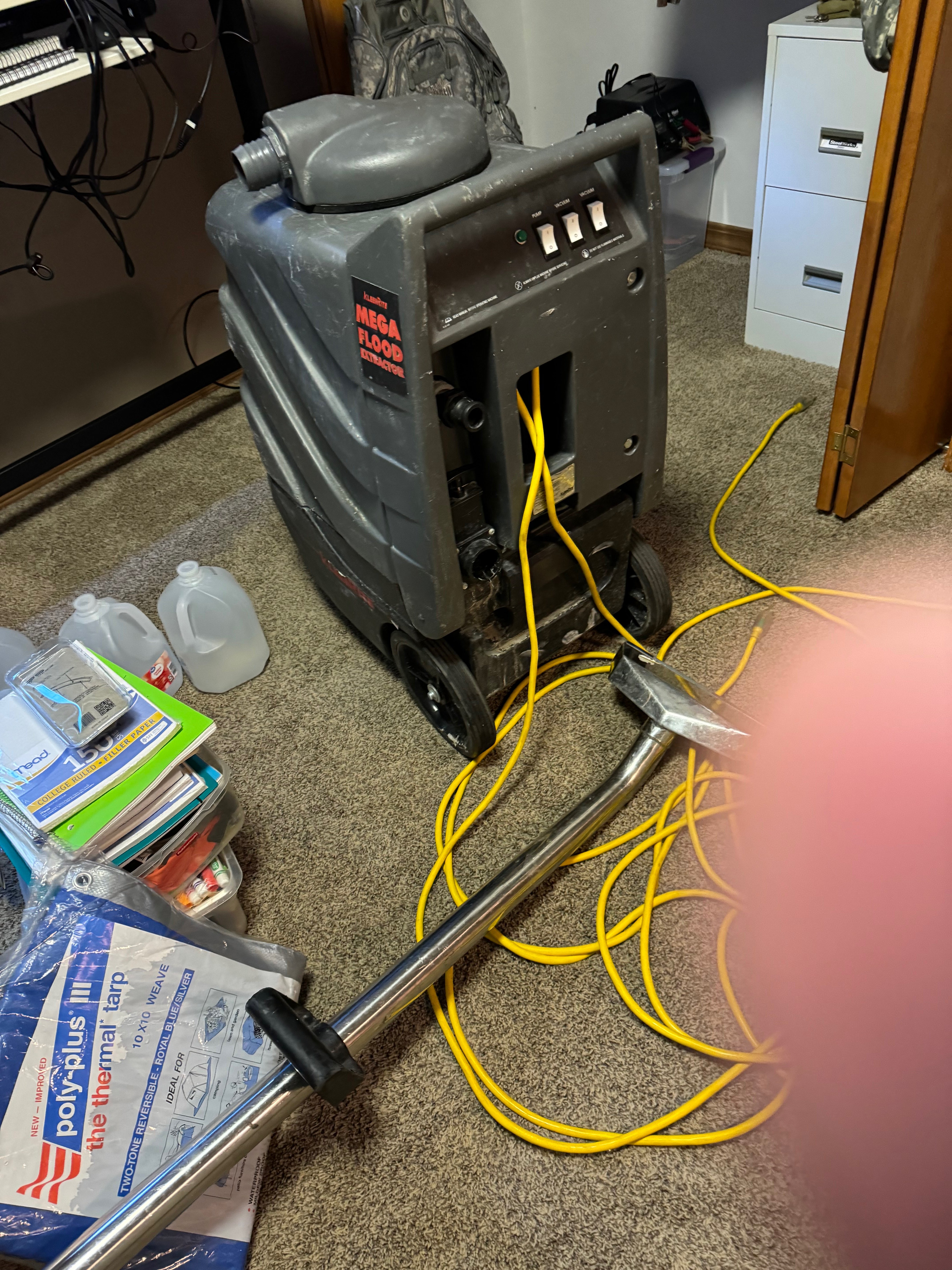 Commercial water extraction equipment deployed in Maple Lake, MN